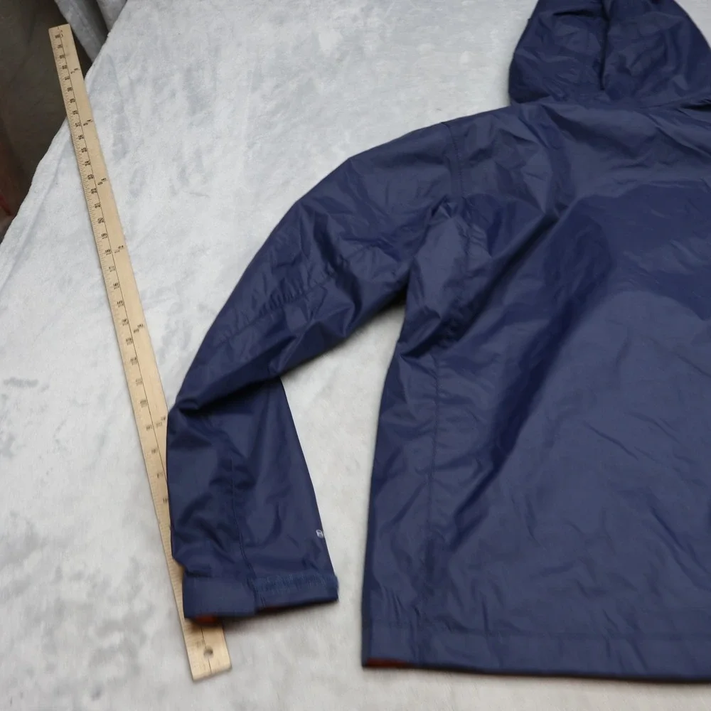 Columbia Jacket Boys Large 14/16 Blue Hooded Waterproof Light Wind Rain Outdoor